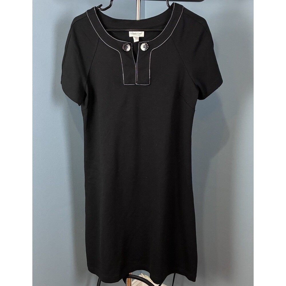 Coldwater Creek Women Black Pencil Dress Size 6